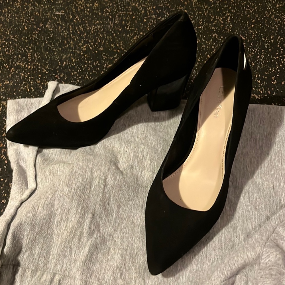 Calvin Klein suede heels